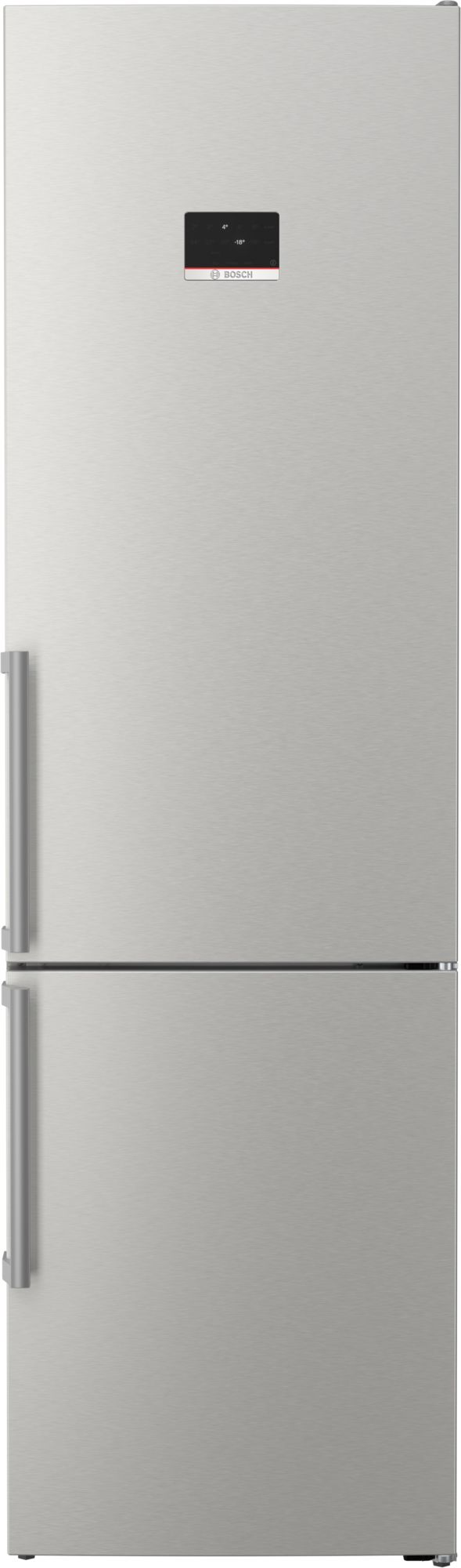 Refrigerador Combinado Independente Série 6 203 x 60 cm em Aço Inoxidável Resistente a Impressões Digitais KGN39AIBT