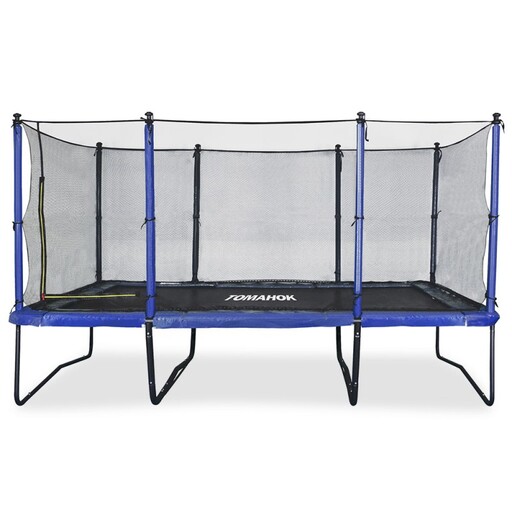 Cama elástica retangular profissional Tomahok 4,50x3,00m - Suporta até 170 kg