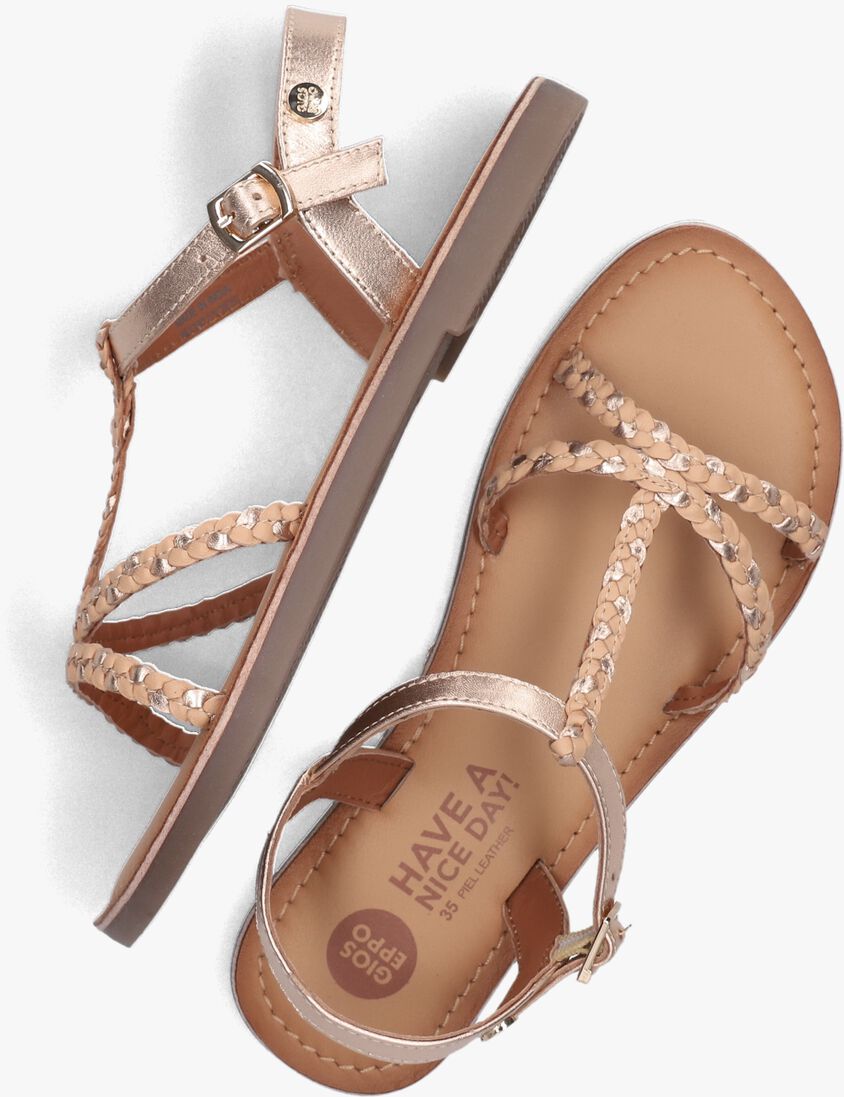 GIOSEPPO ros&eacute;gouden gioseppo sandalen 92153