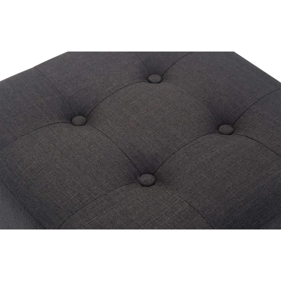 CLP Hocker Pharao antiek licht Frame - Stof - donkergrijs