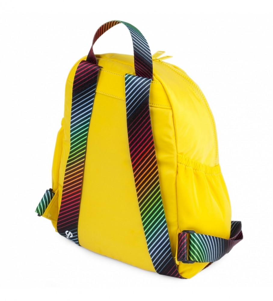 Mochila pequena Skechers S895 amarela - 32 x 23 x 12 cm -