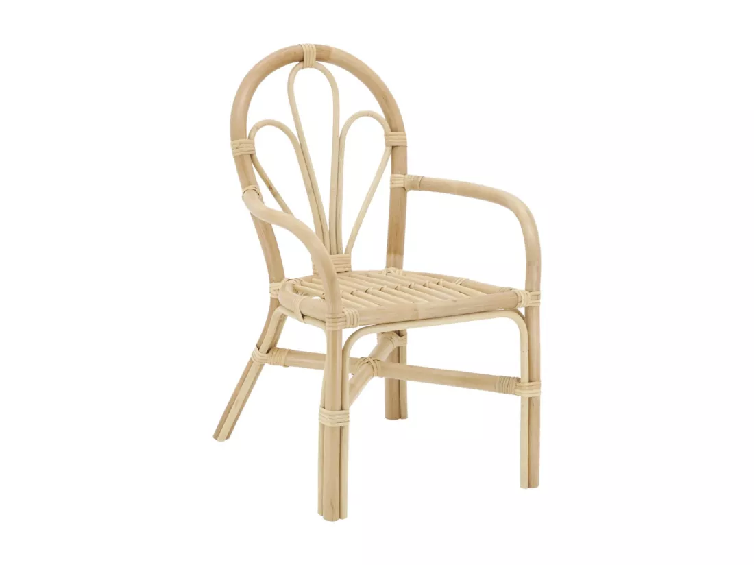 Fauteuil enfant en rotin Joseph Naturel