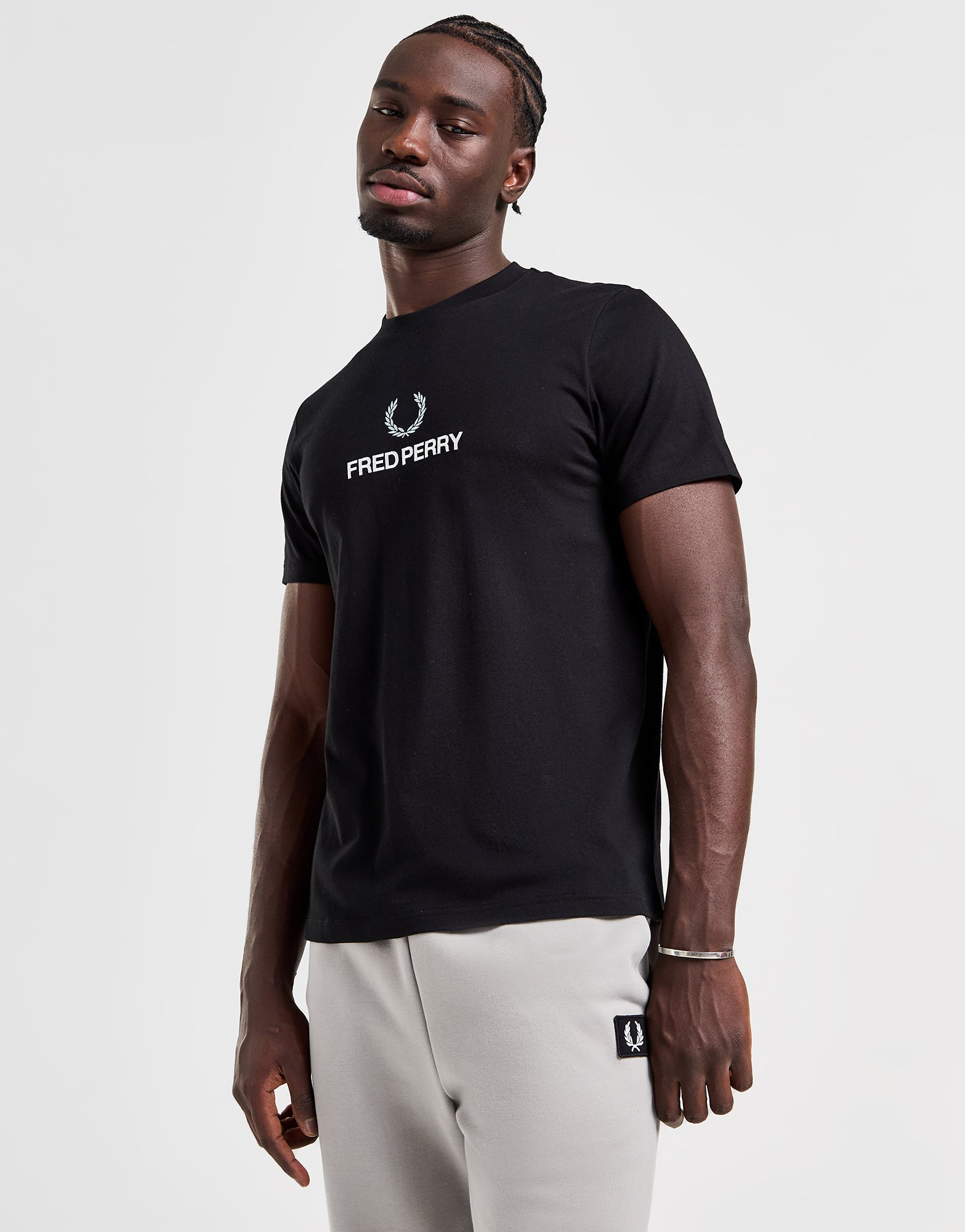 Fred Perry T-Shirt Global Stack Logo Homme