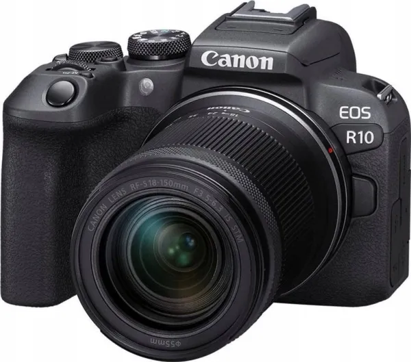 Canon EOS R10 - Digitalkamera - spejlløst - 24.2 MP - APS-C - 4K / 60 fps - 8.3x optisk zoom RF-S 18-150 mm F3.5-6.3 IS STM objektiv - Wi-Fi, Bluetooth