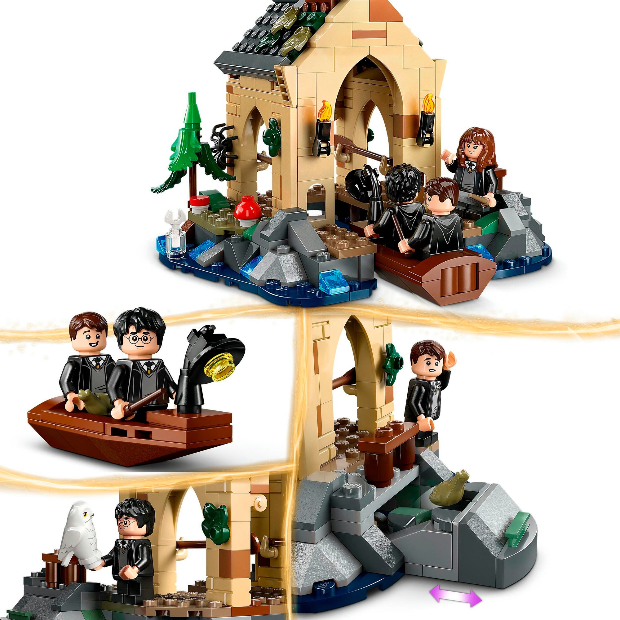 LEGO Konstruktionsspielzeug Harry Potter Bootshaus von Schloss Hogwarts