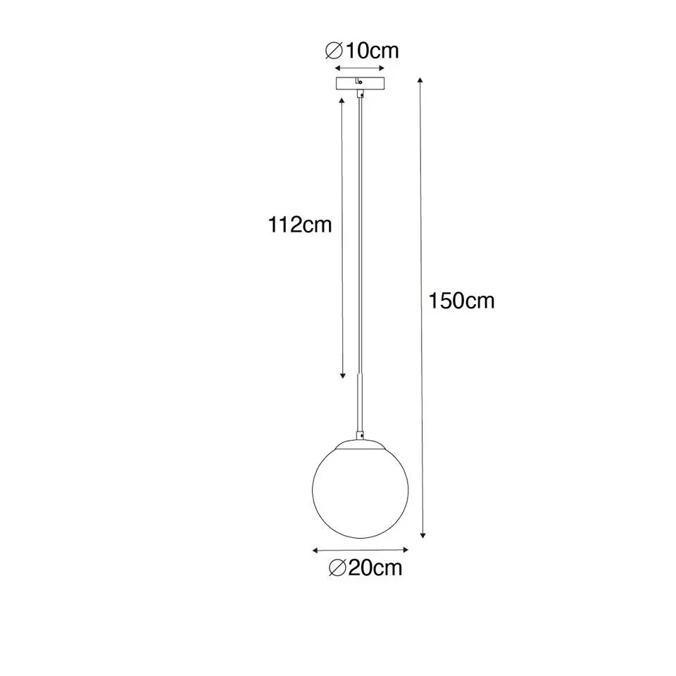 Qazqa hanglampen flore zwart e27