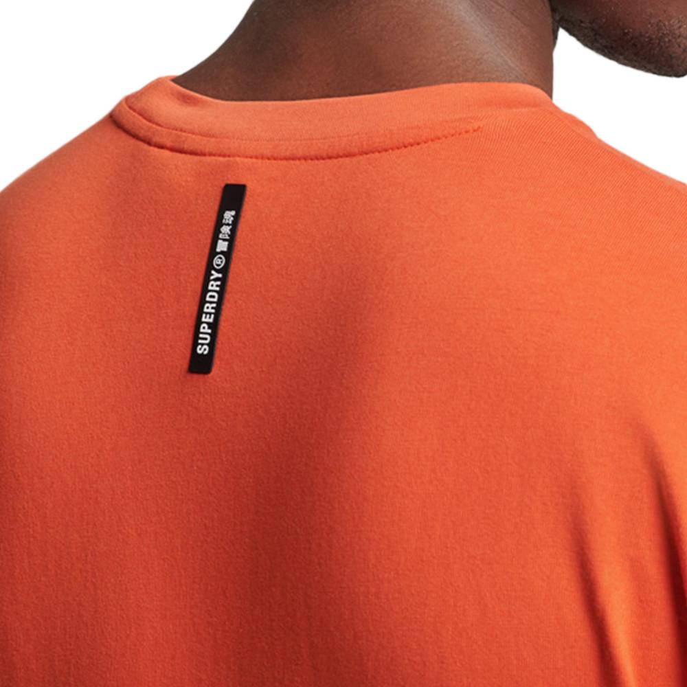 Superdry T-shirt Orange Homme Superdry Tech