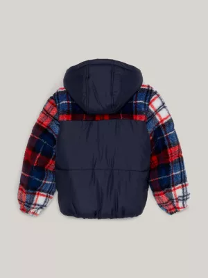 Jaqueta Sherpa Acolchoada Xadrez