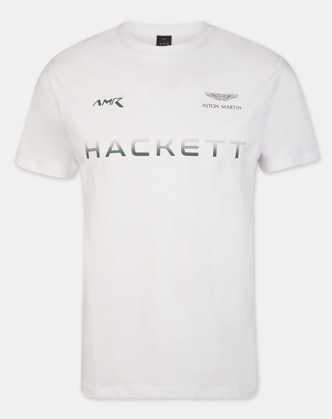 Hackett London T-Shirt Logo Basic Aston Martin Racing blanc