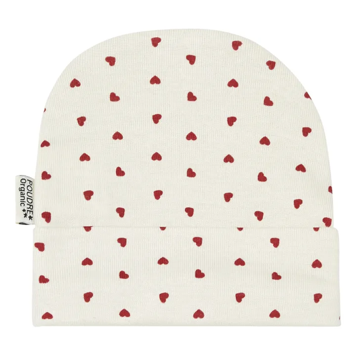 Poudre Organic Bonnet de Naissance Coton Bio | Rouge