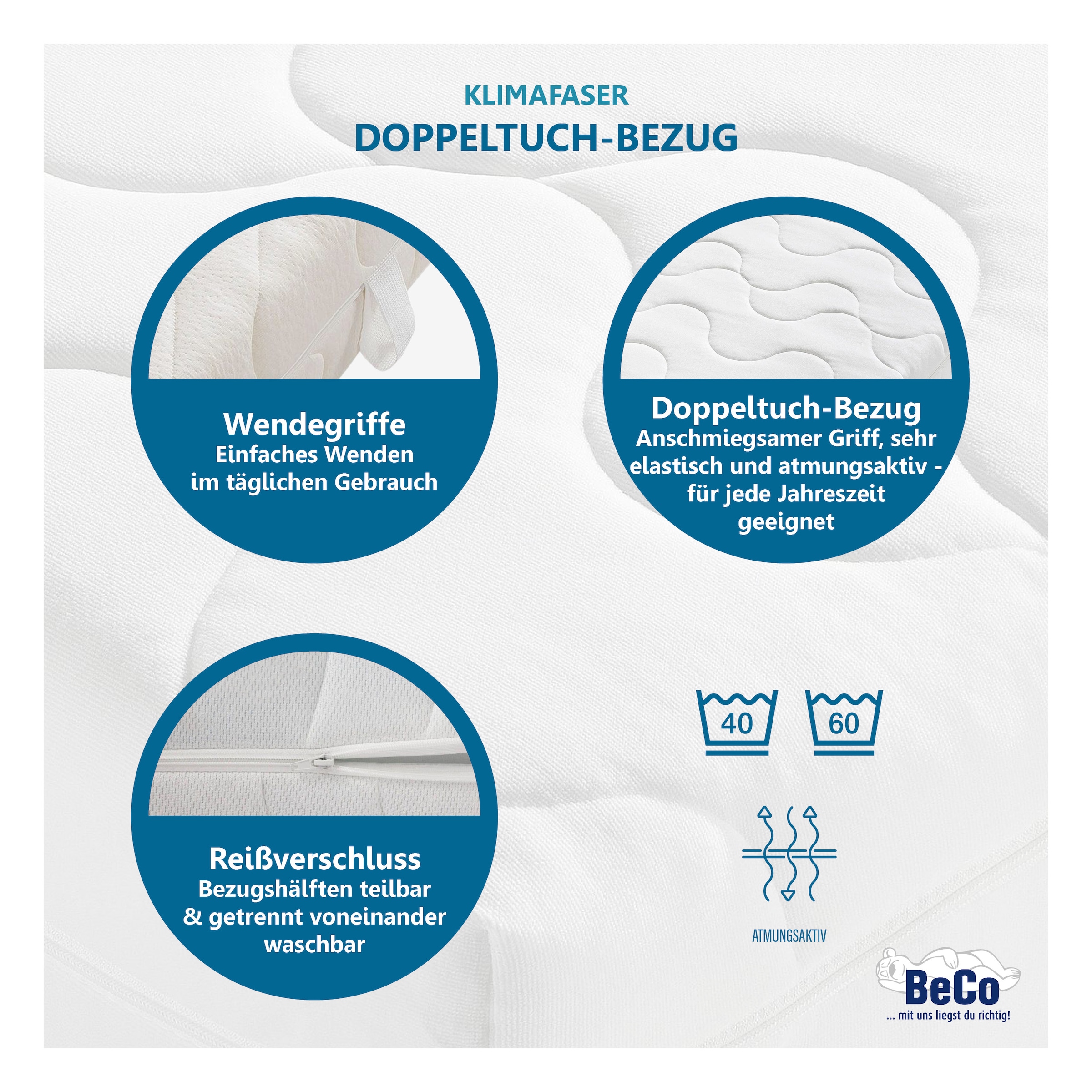Beco Komfortschaummatratze »KS Luxus« 27 cm hoch Raumgewicht: 30 kg/m³ 1 Stk. tlg. Wähle aus einem Polyester- oder einem natürlichen Baumwollbezug!
