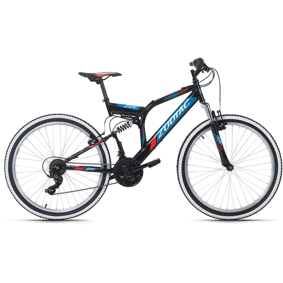 KS Cycling Mountainbike Fully 26 Zoll Zodiac 21 Gänge Schwarz-Rot