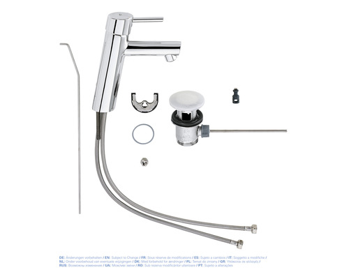 GROHE CONCETTO wastafelmengkraan, chroom 23450001
