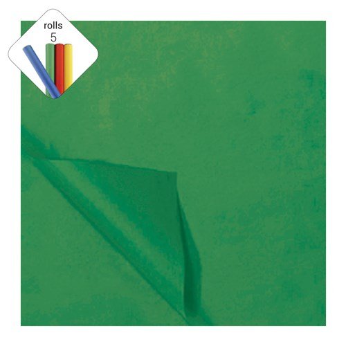 Zijdevloei papier kerstgroen 50x70cm