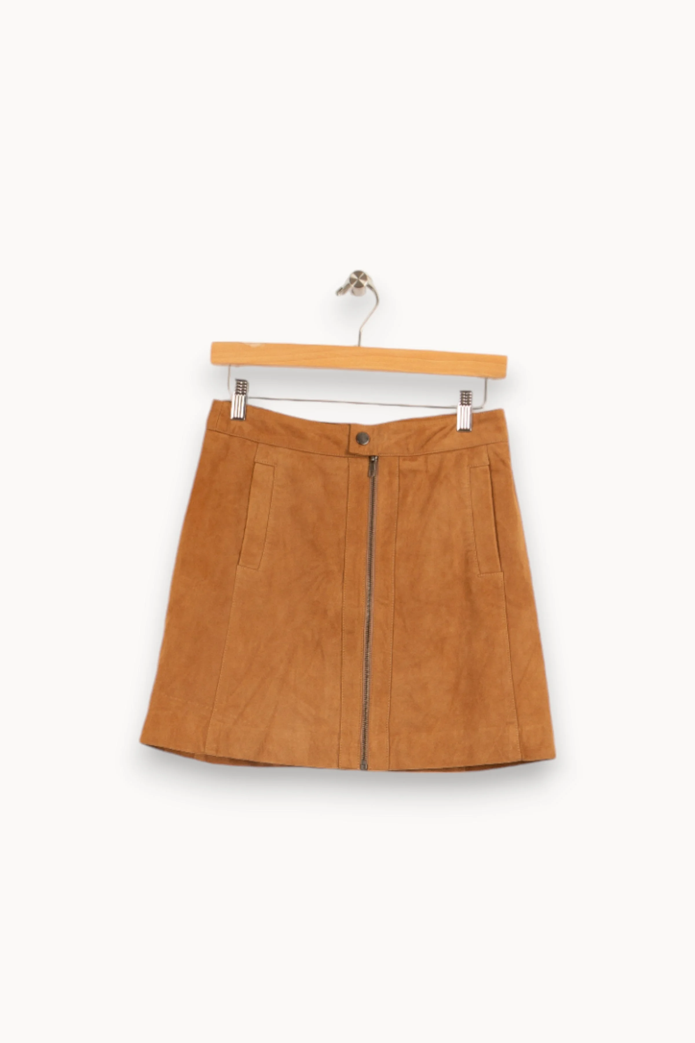 Jupe courte marron clair | Marron