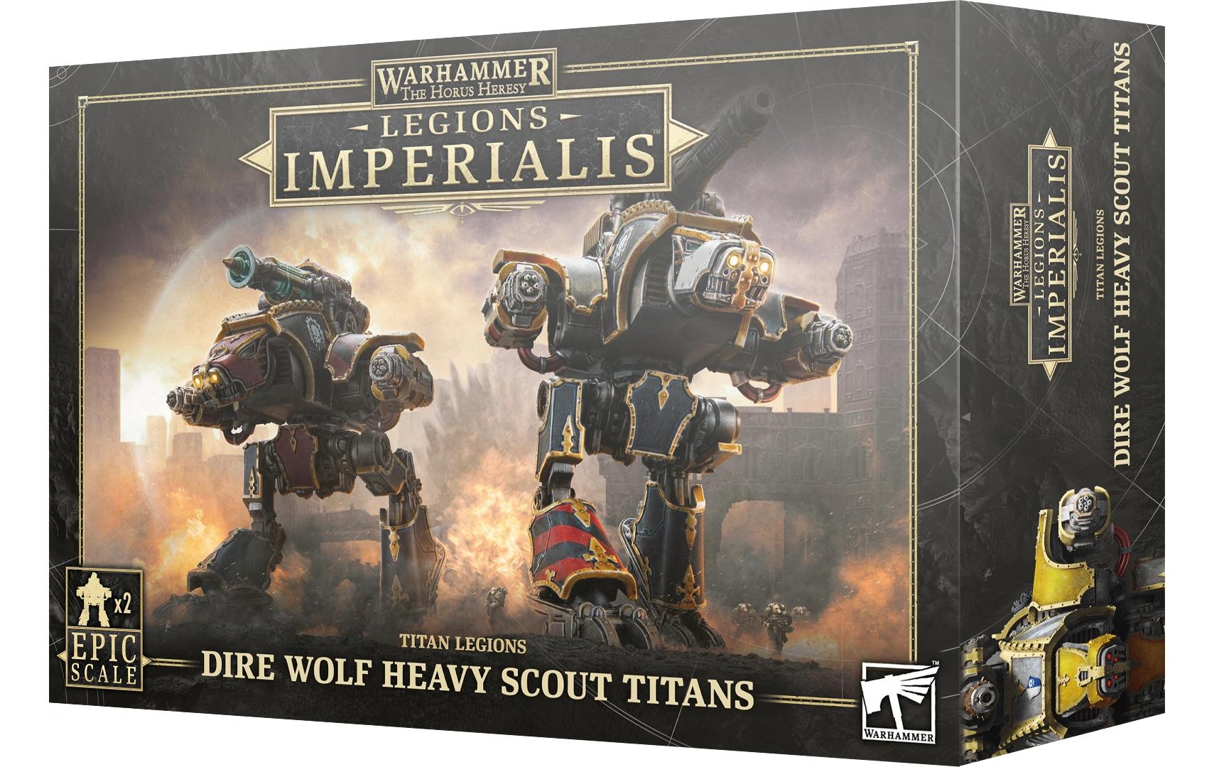 Warhammer Horus Heresy Dire Wolf Heavy Scout TitansWarhammer The Horus Heresy Miniaturen: Legions Imperialis Dire Wolf Heavy Scout Titans