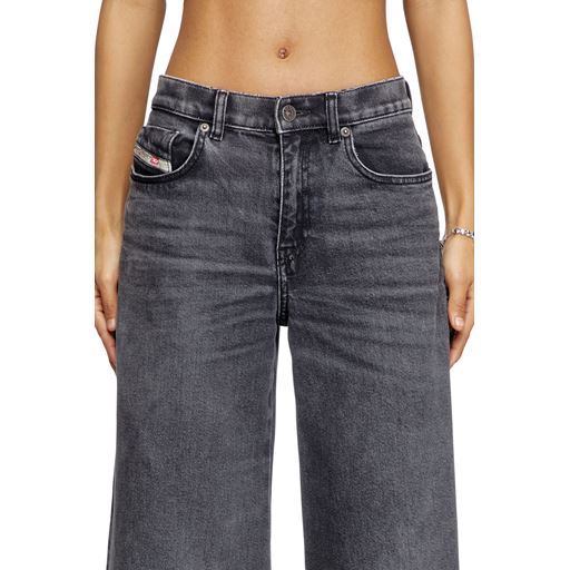 Diesel 1978 D-Akemi Flare Jeans, Black/Dark Grey, W32/L30