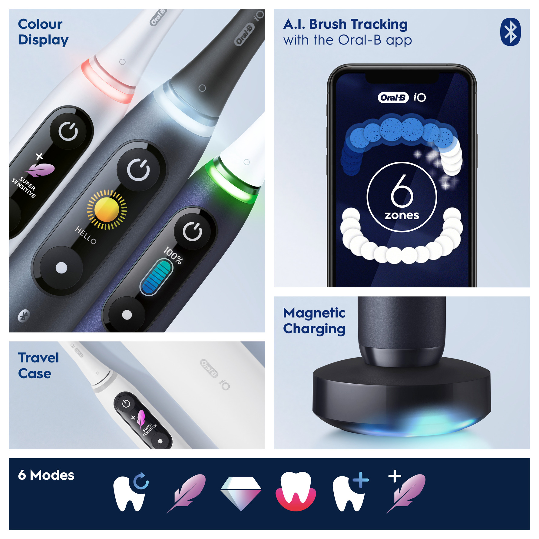 Oral-B iO 8s Eltandbørste Sort