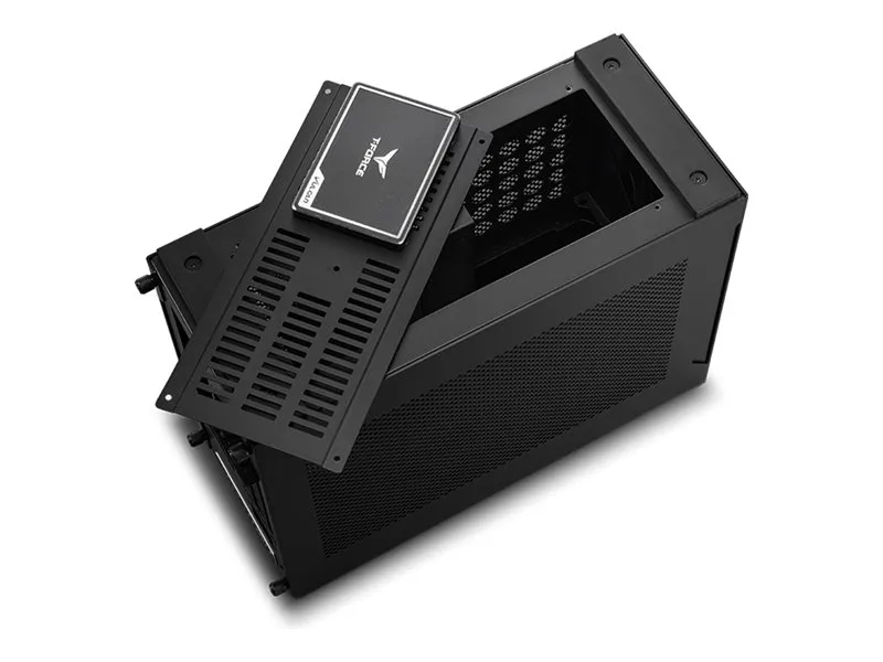 Lian Li A4-H20 X4 - Lille etui - mini ITX - ingen strømforsyning - sort anodiseret, mat sort - USB/Lyd