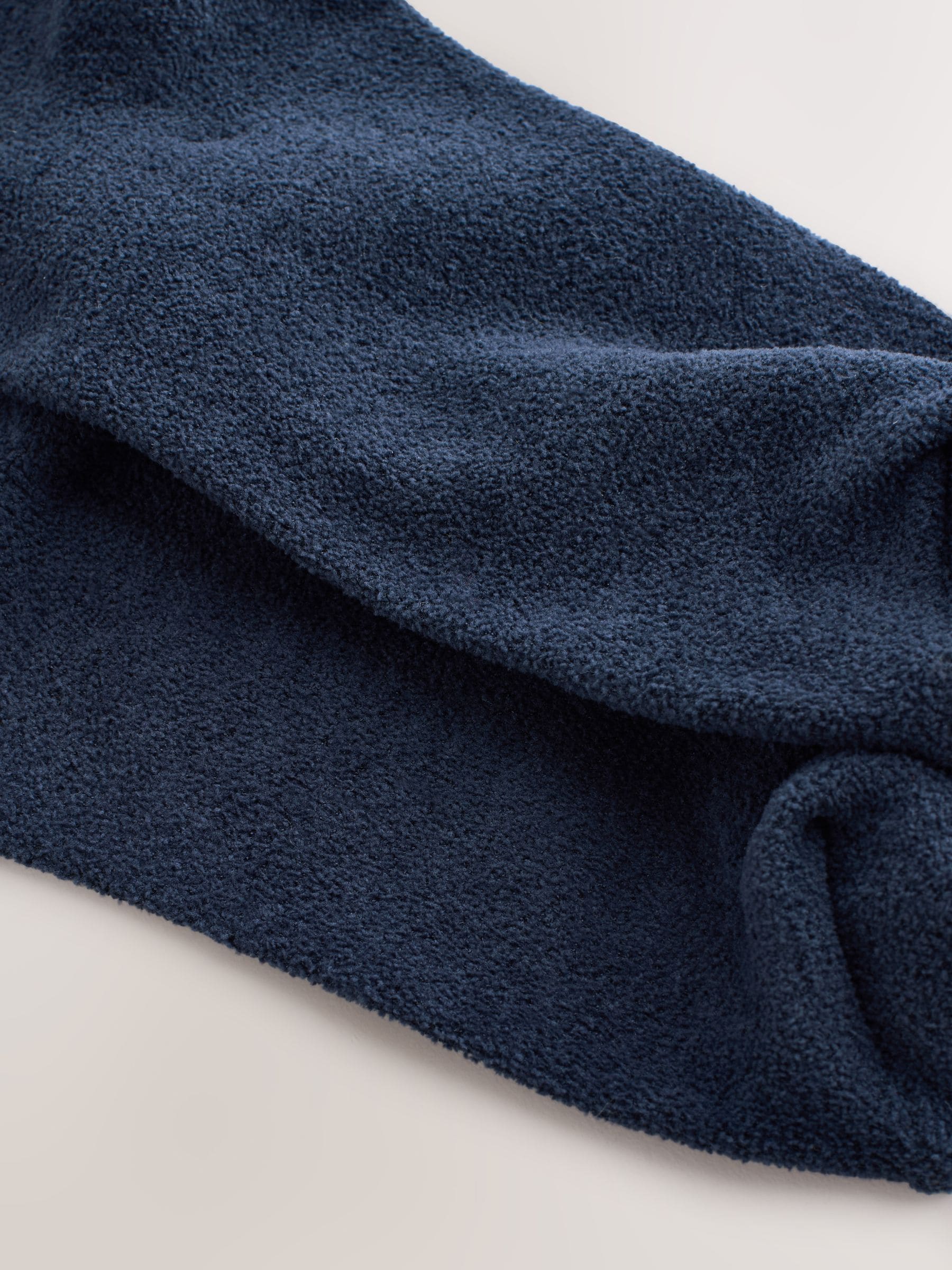 Donkerblauw - Set van 2 paar thermische fleece sokken