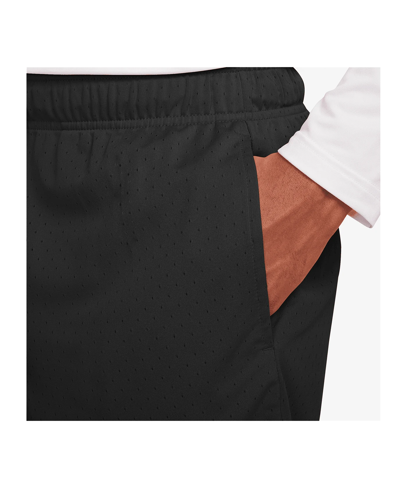 Jordan Mesh Short Schwarz Weiss F010