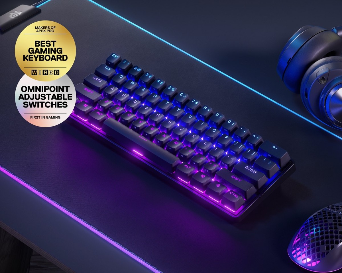 Steelseries - Apex Pro Mini Trådsløs Gaming Tastatur - Nordic Layout