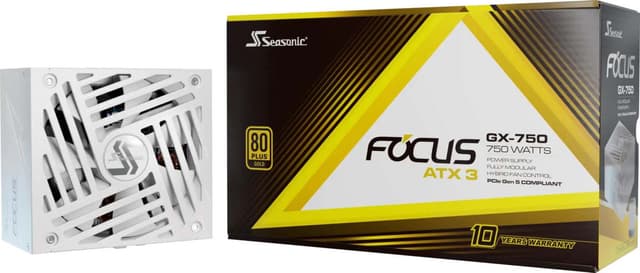 Seasonic FOCUS GX-750 (ATX 3) WHITE 750W strømforsyning