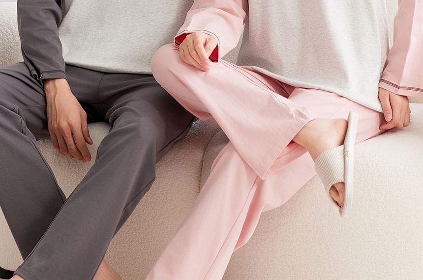 Jeony - Bijpassende Raglan Pyjamaset voor Koppels