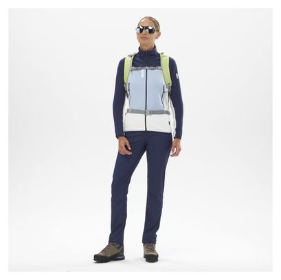 Polaire Femme Millet Fusion Grid Bleu/Blanc