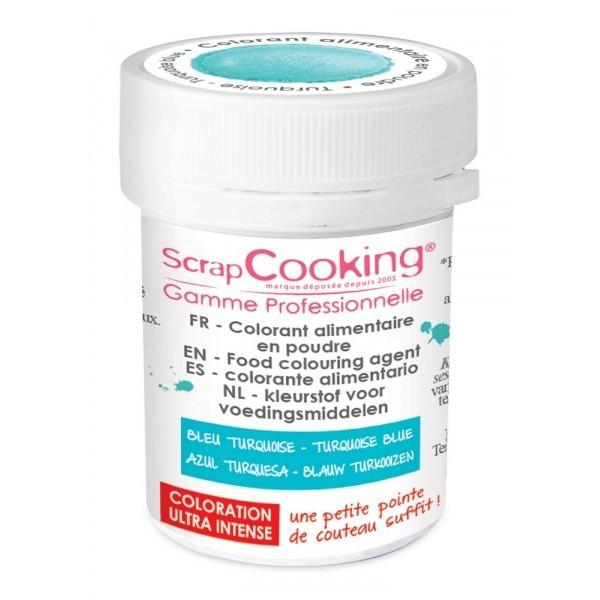Colorant alimentaire en poudre turquoise 5 g Scrapcooking