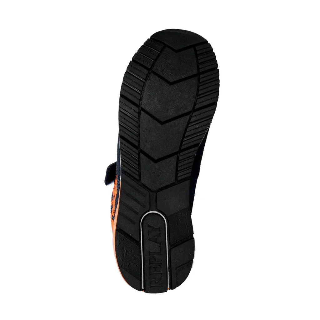 REPLAY Shoot jr 11suède sneakers donkerblauw