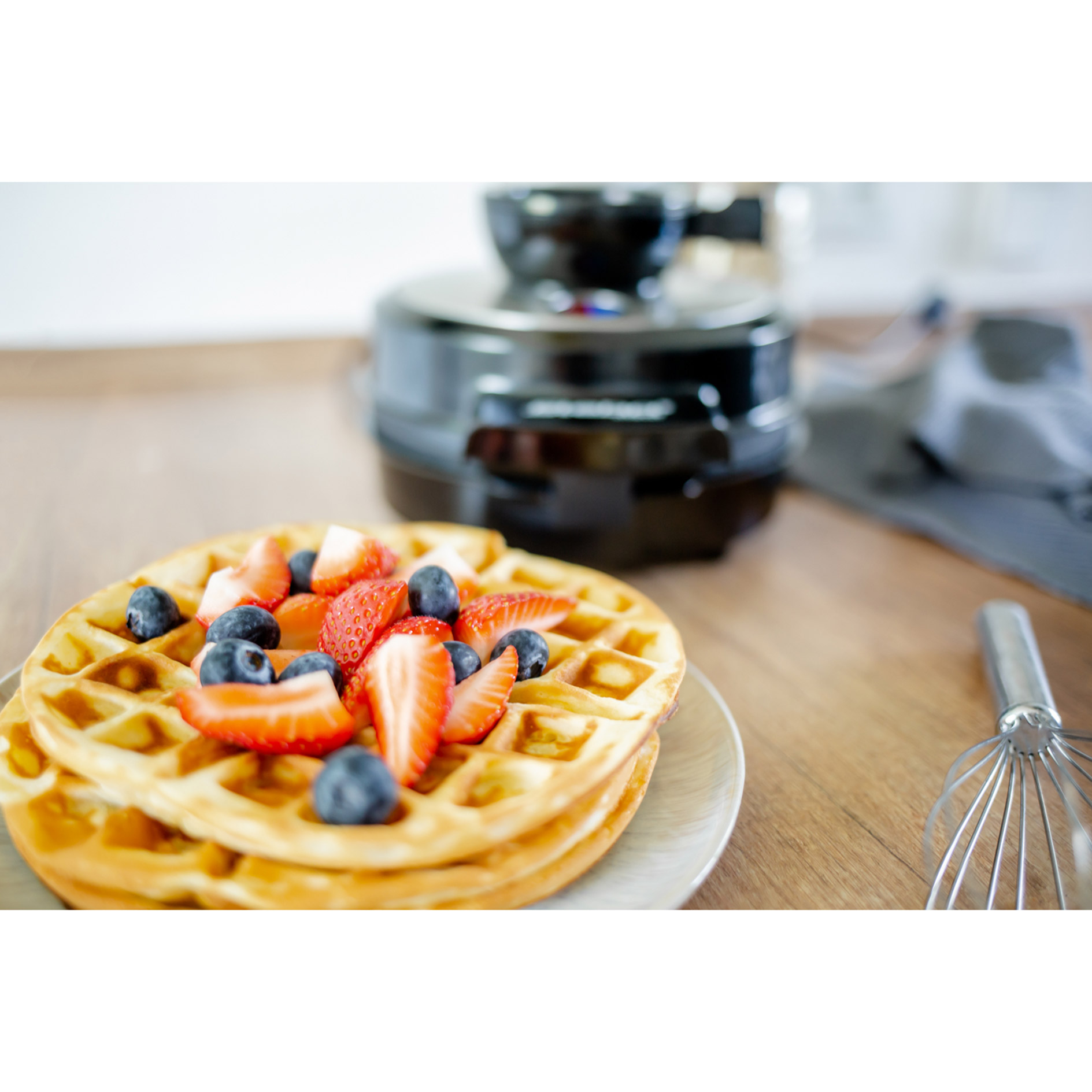 STEBA Waffeleisen WE 20 VOLCANO - schwarz - für 4 Waffeln
