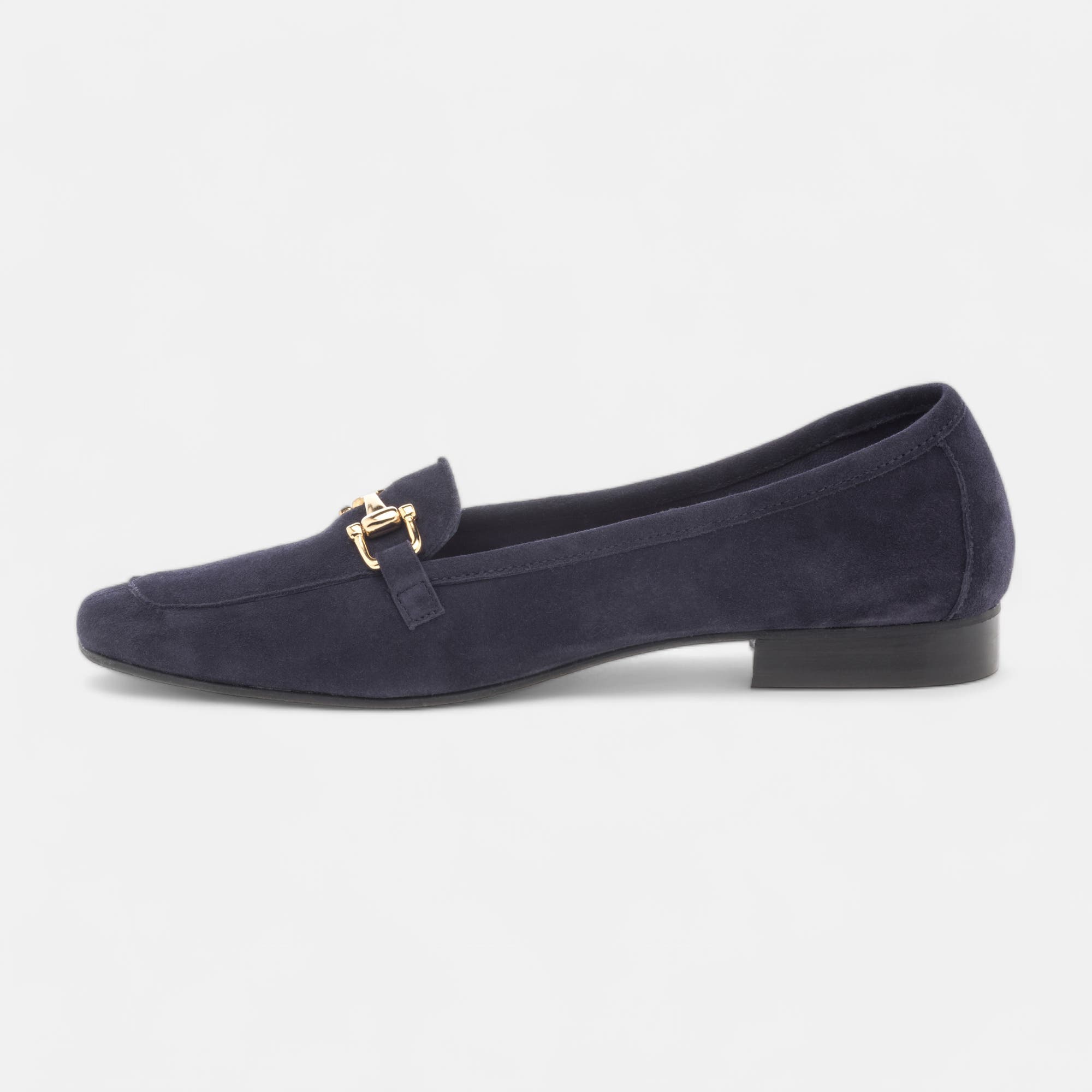 Mocassins Femme en cuir bleu marine
