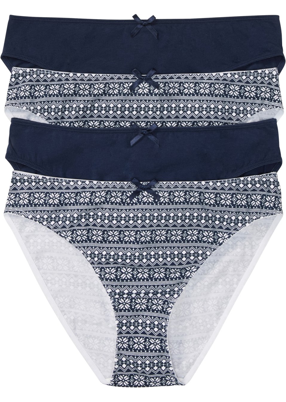 Lot de 4 slips avec coton