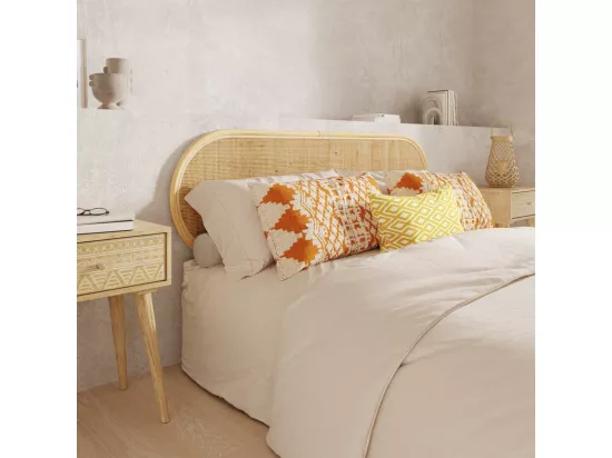 Tête de lit en rotin naturel 140 cm - Navahino