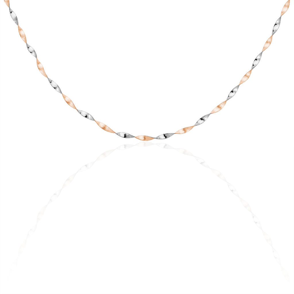 Collier Izar Torsadee Or Bicolore