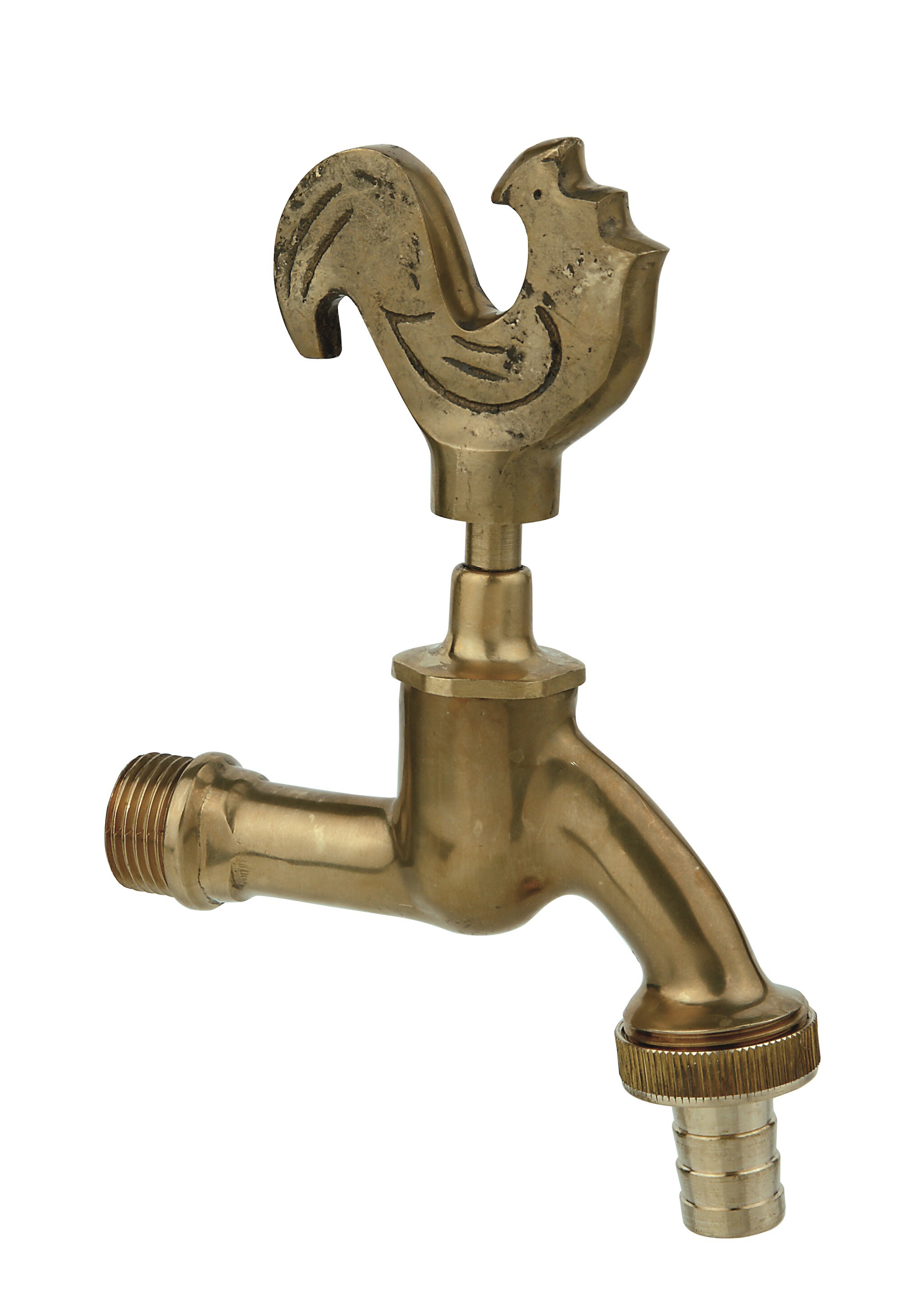 KIRCHHOFF Wasserhahn Garten Gockel, Außenwasserhahn mit Schlauchverbinder 1/2