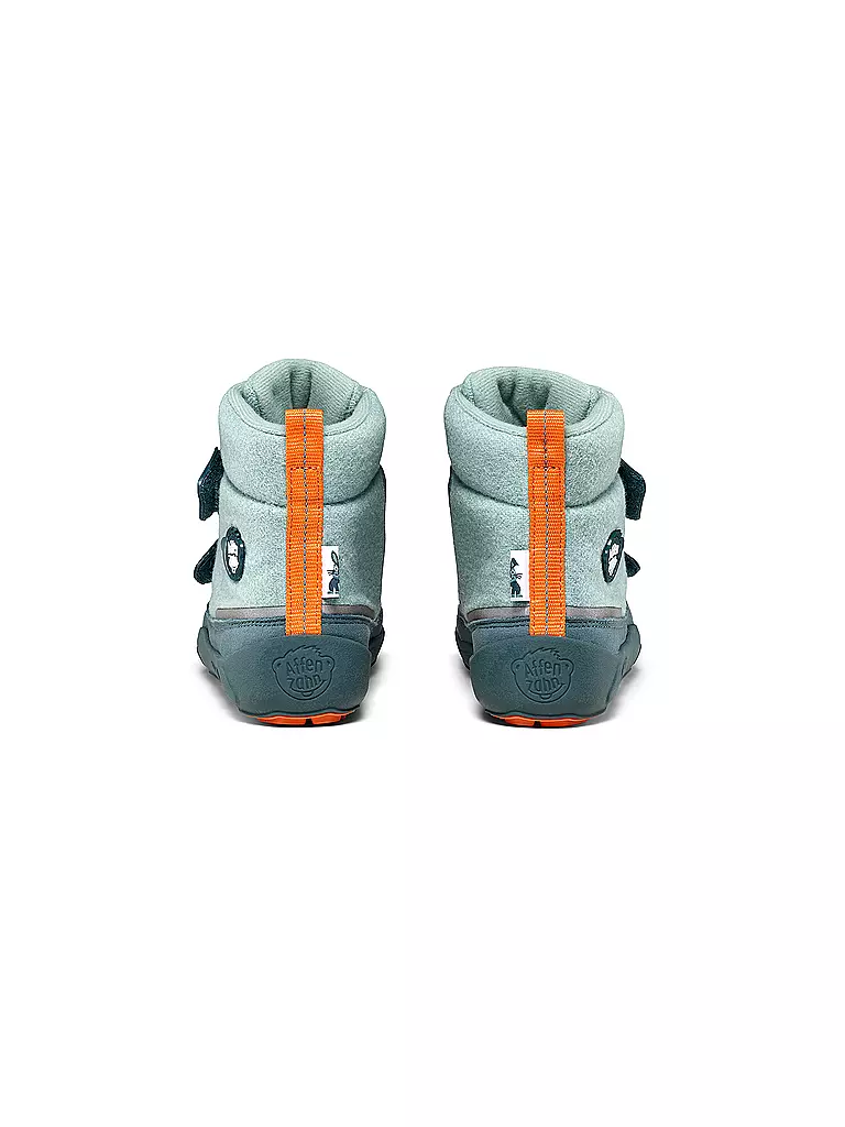 AFFENZAHN Kinder Winterstiefel WOLLE COMFY Hase hellblau