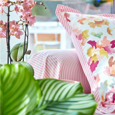 Linge de lit motif pivoines