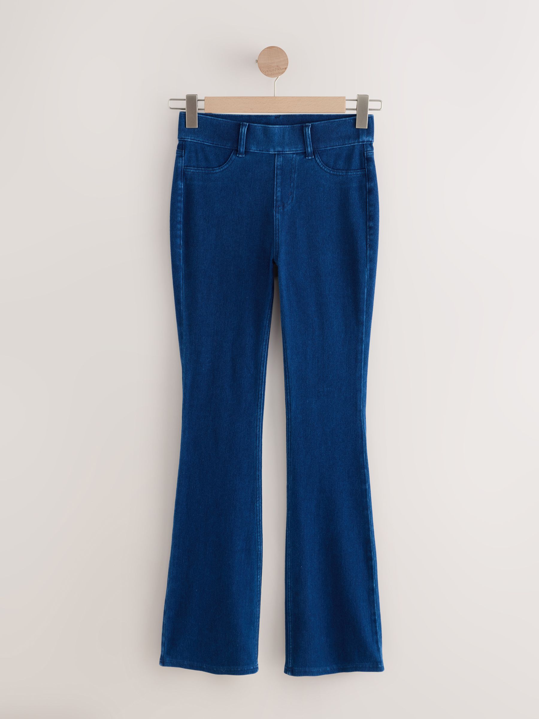 Donkerblauw - Check Jersey Bootcut Leggings