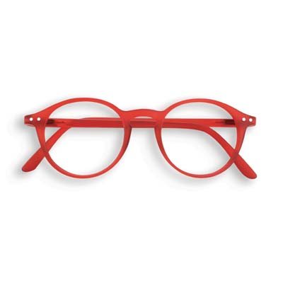 +1.00 Red Circular Reading Glasses: Izipizi