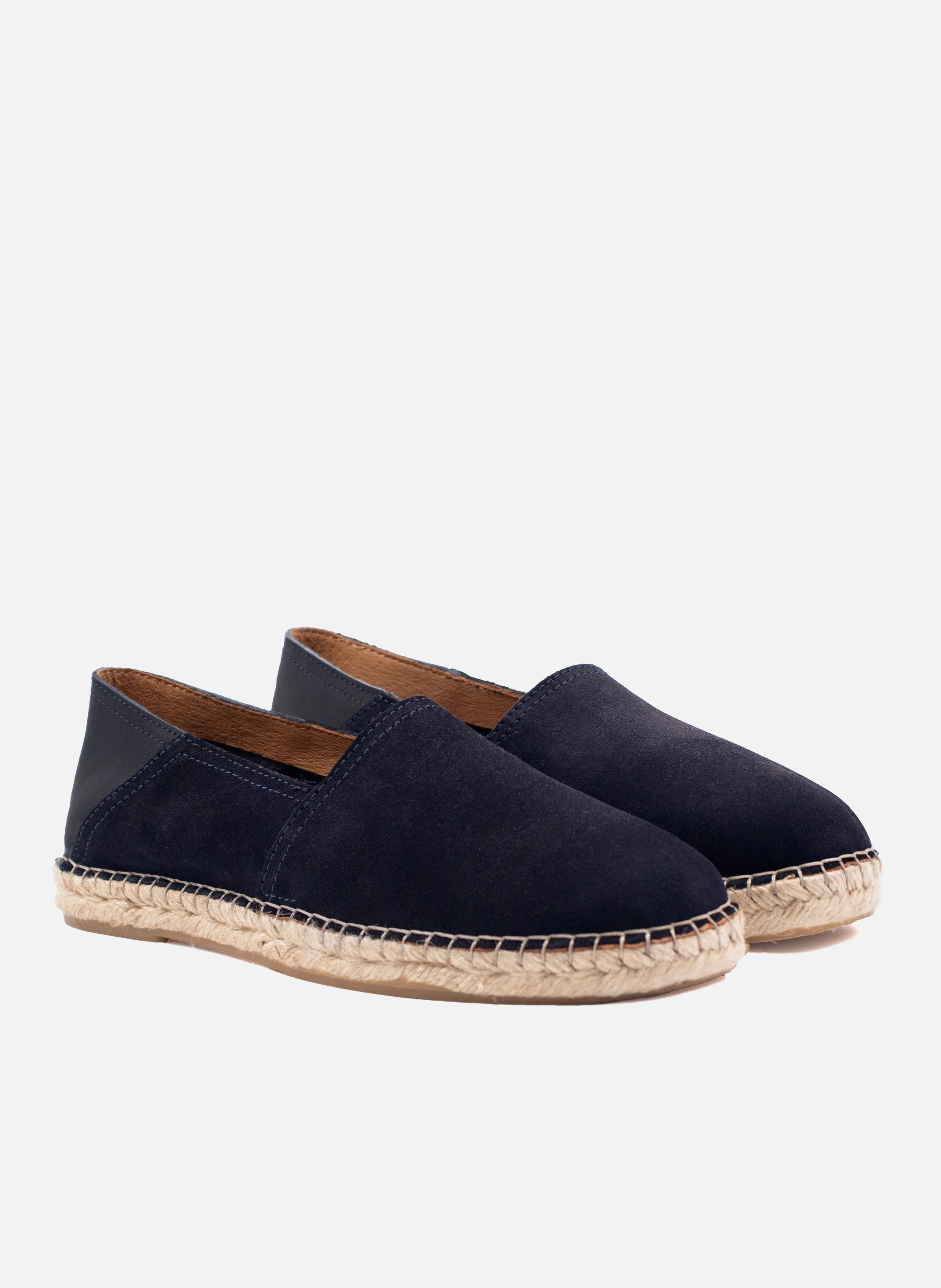 Espadrilles homme cuir daim | Bleu