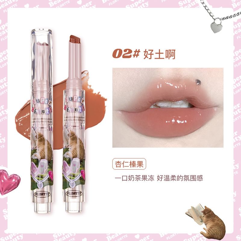 FLORTTE - Hartvormige lippenstift - 3 kleuren (1-3)