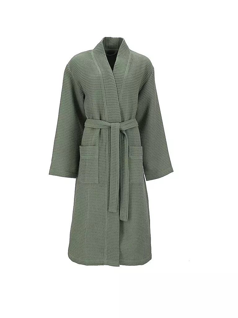 VOSSEN Unisex Bademantel  SIAM Detox Green dunkelgrün