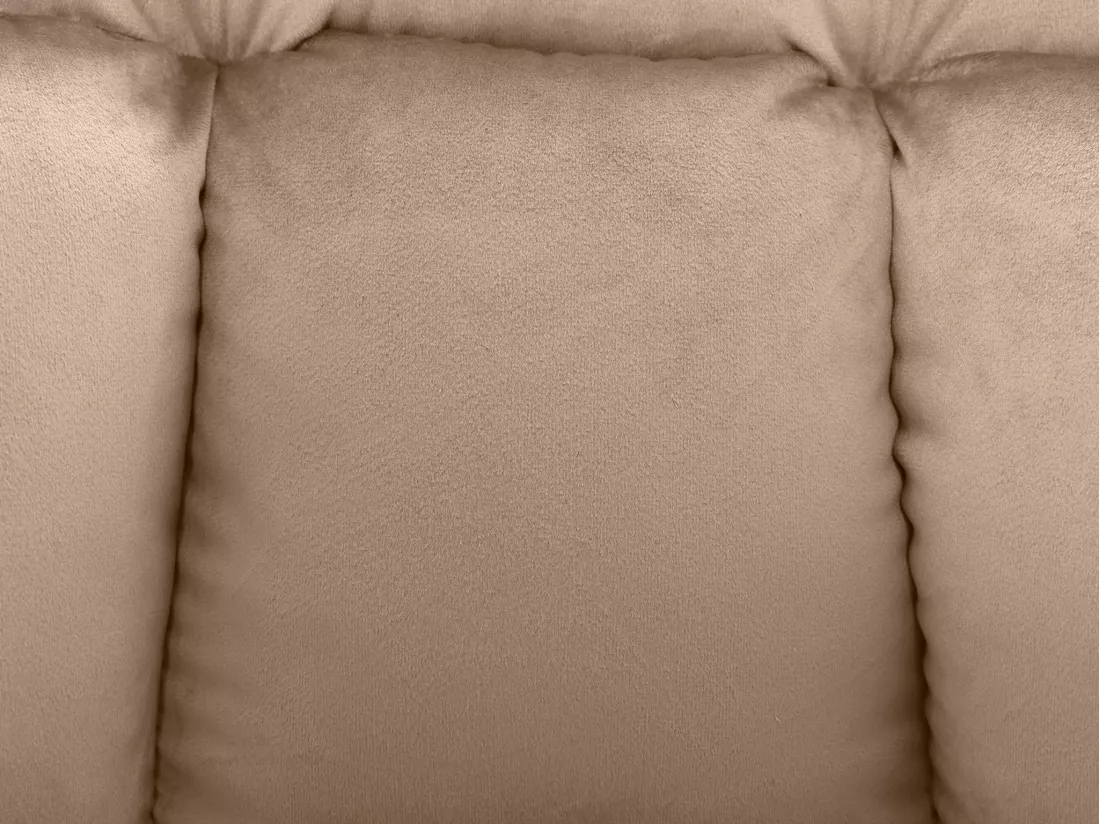 Lot de 6 chaises avec accoudoirs - Velours et métal doré - Beige - PEGA de PASCAL MORABITO