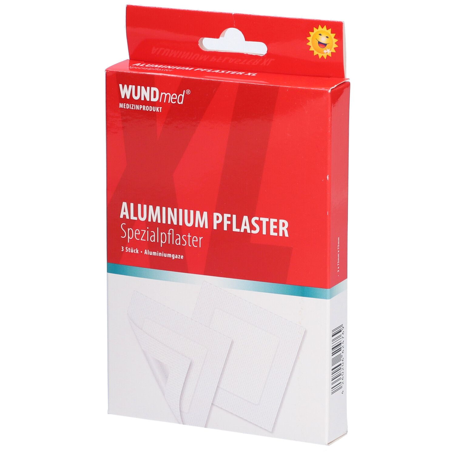 WUNDmed® Aluminium-Pflaster 75 x 75 mm