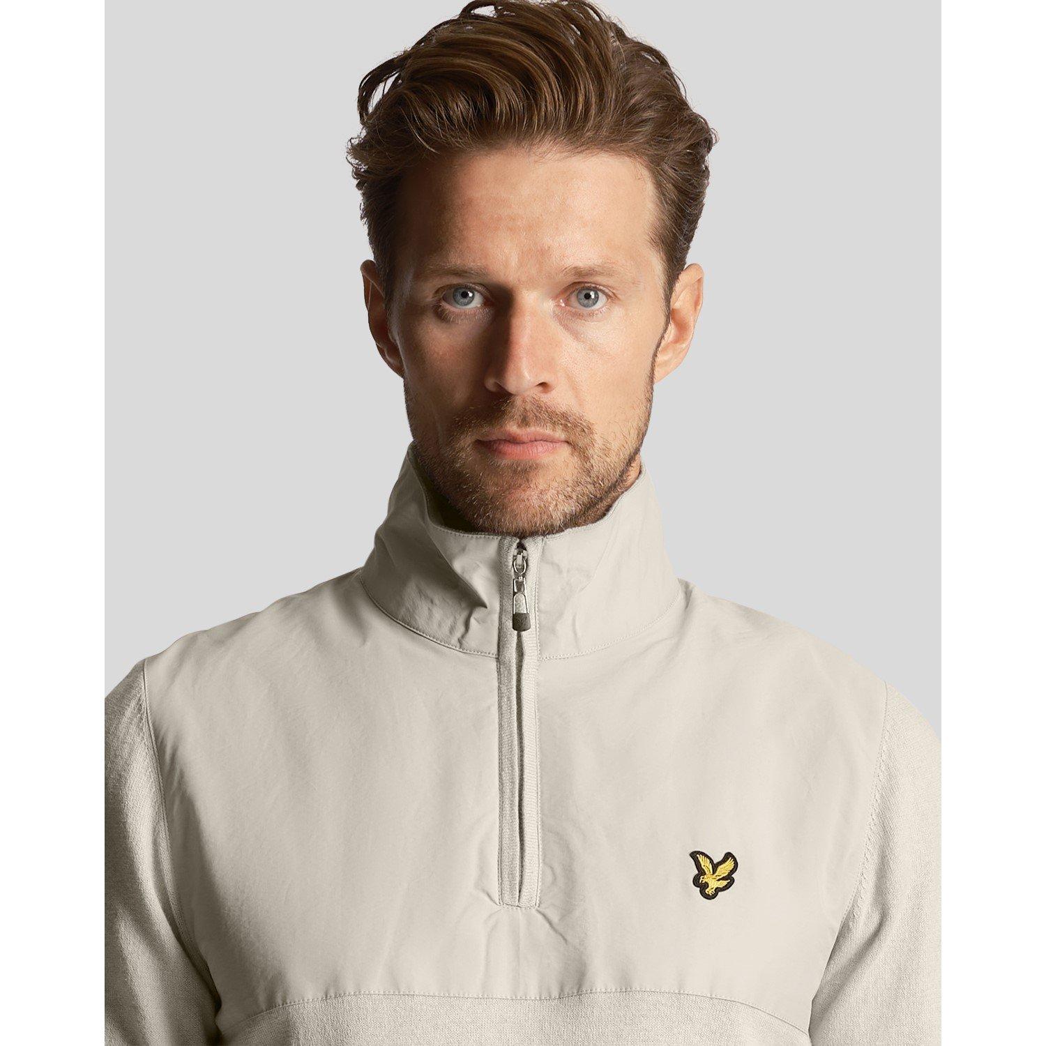 Lyle and Scott Crest Quarter Zip Knitted Top