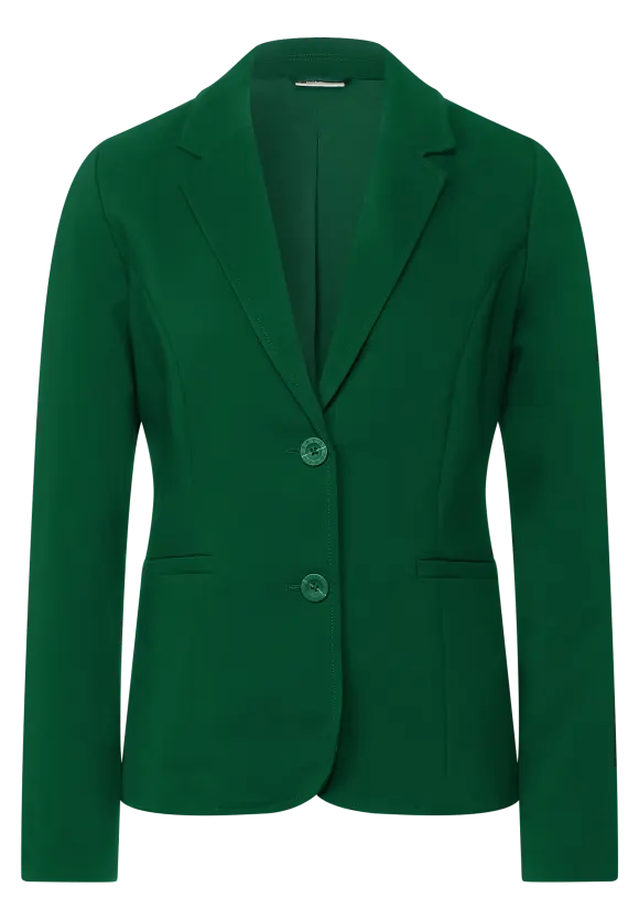 Twill Blazer in Unifarbe - gentle green