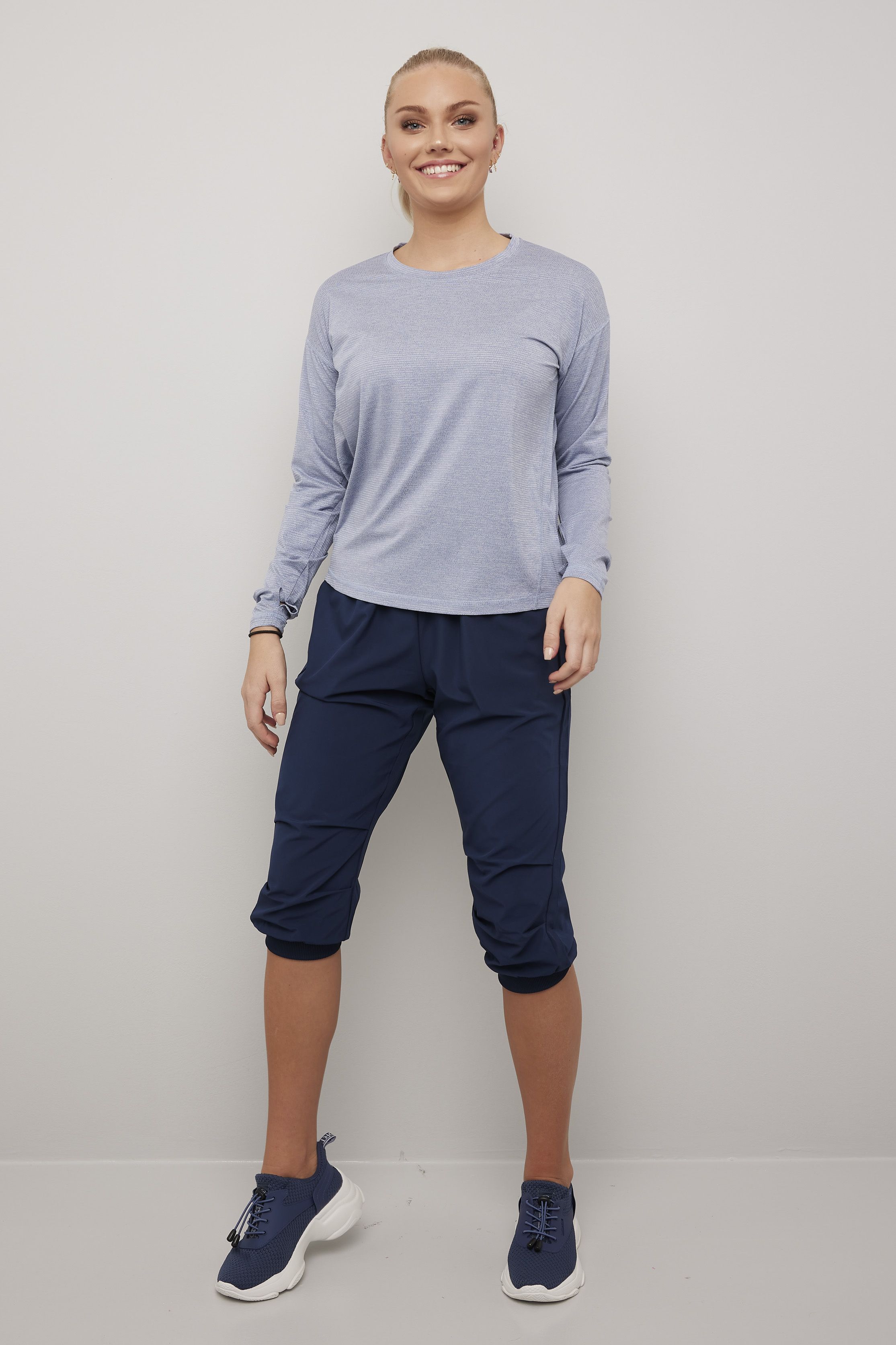 Loose fit treningsbukse med trekvart lengde
