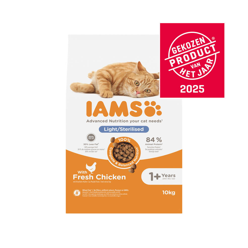 IAMS Adult Sterilised - Kattenvoer - 10 Kilogram - kip